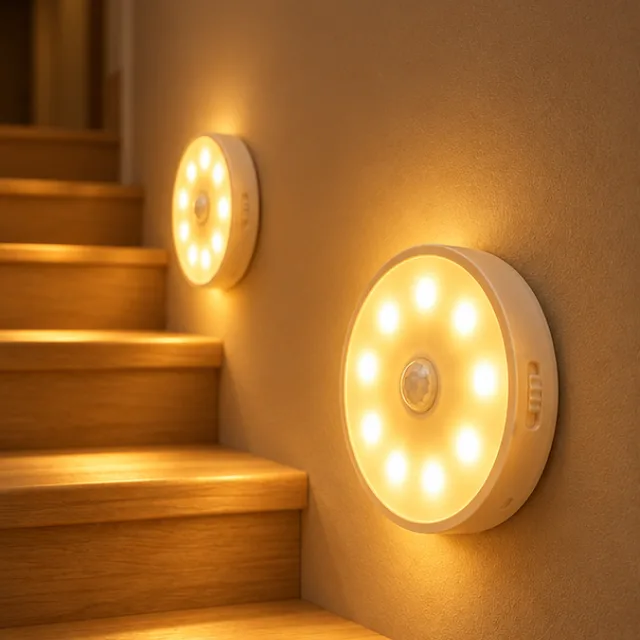 Kit 2 luminárias LED com sensor de presença